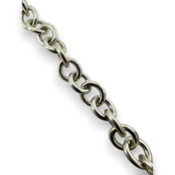 Tiffany & Co 925 Silver Return Tiffany Collection Heart Tag Charm Bracelet Roma - Picture 5 of 5